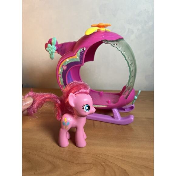 Hasbro My Little Pony 2014 MLP Helicopter Vehicle Playset w/ Pony - Picture 8 of 9